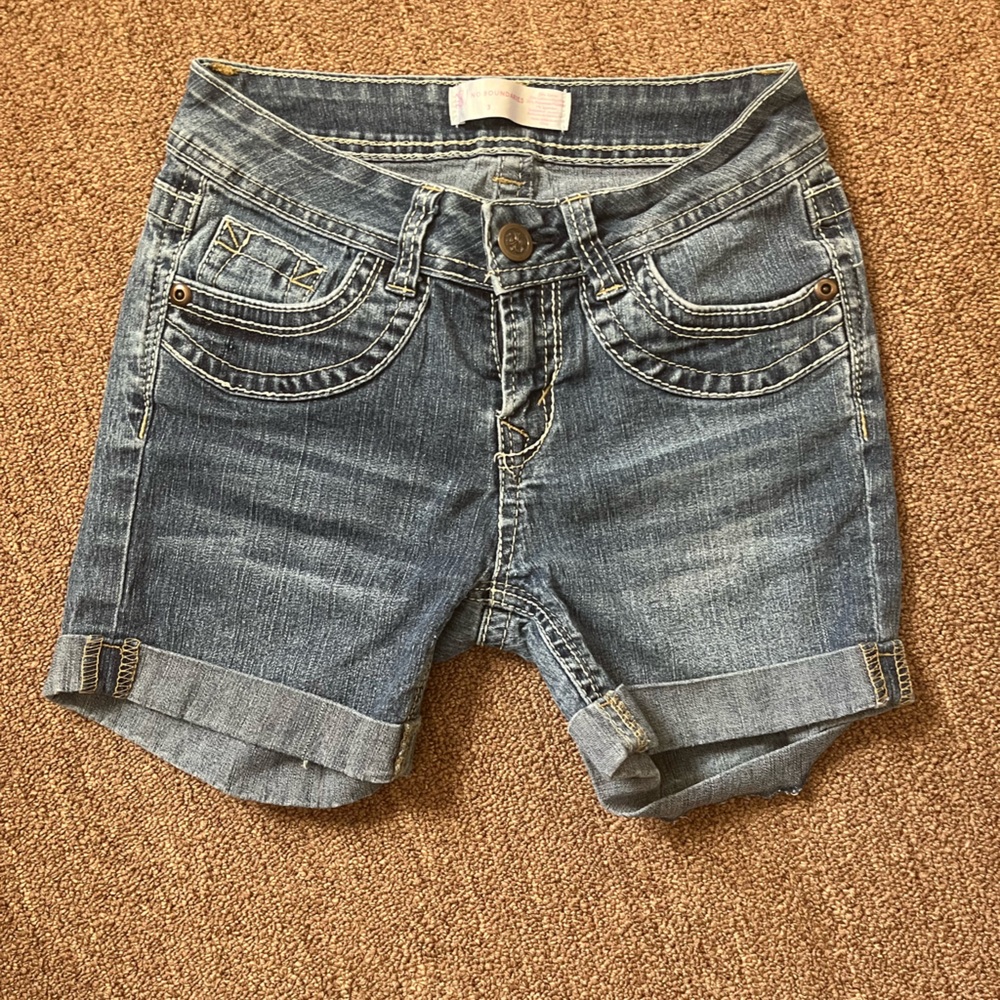 No Boundaries Blue Jean Shorts